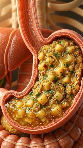 What Happens Inside Your Body After Eating Aloo Paratha? 🥔😱 #viral #science #facts