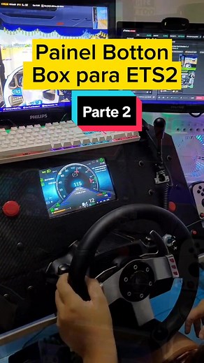 Painel Botton Box para Emulador de Caminhão ETS2