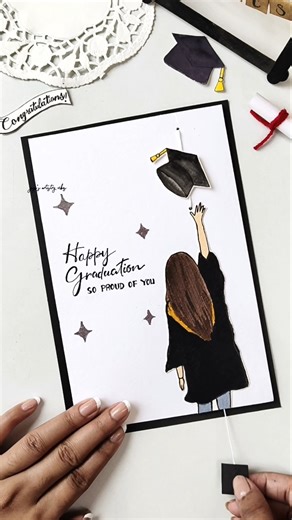 DIY Graduation Card🎓 #diy #cardcreations #cards #diycrafts #shorts #youtubeshorts