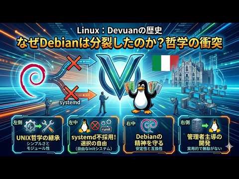 Linux・Devuanの歴史：安定のDebianが、なぜ分裂したのか。それは、一筋縄ではいかない“哲学”の衝突だった