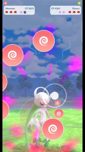 Using Zeraora, Mega Mewtwo Against Leader in #pokémongo