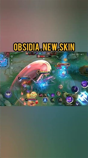 OBSIDIA NEW STAR SKIN SAVAGE GAMEPLAY#mobilelegends #mlbb #mlbbhighlights #shorts