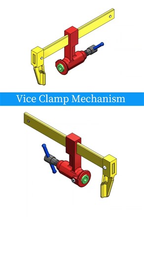 This Simple C-Clamp Mechanism Is Pure Genius 😮 #inventiontech #engineeringdesign