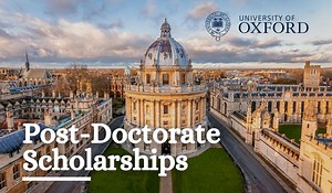 Post-Doctorate Scholarships at University of Oxford, UK