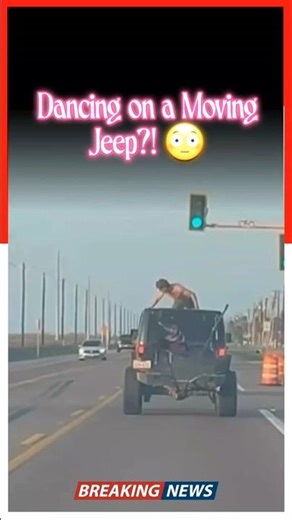 Spring Break Stunt Goes Wrong — Jeep Fall Caught on Camera 😲🚙