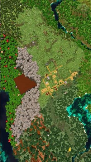 Minecraft Woodland Mansion and Village Seed!