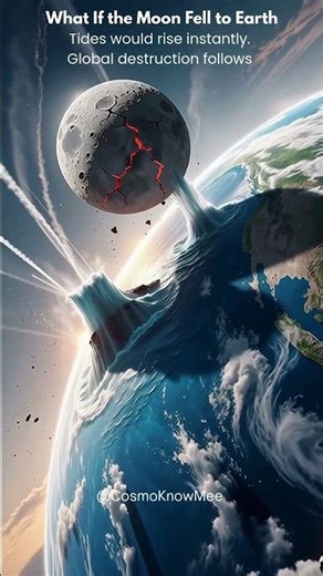 What If the Moon Fell to Earth #shorts #facts #science #universe #astronomy