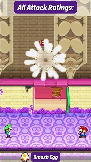 Mario & Luigi: Partners in Time | Attack Performances: Smash Egg