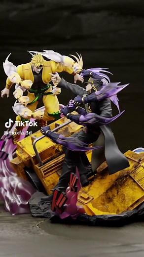 Jotaro and DIO Anime Diorama Turntable Showcase