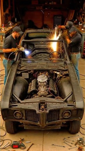 From Rust to Glory – GTO Restoration Timelapse #automobile #carrestorationproject #carrestoration