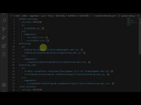 Barrio 2 - Configure Bootstrap Libraries