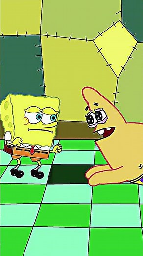 Patrick Star Stuck on the Wall! 🧱 #PatrickStar #SpongeBob #FunnyMemes