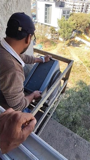 11 floor ac dismentle, panasonic split AC,#shorts #abdlrestoration