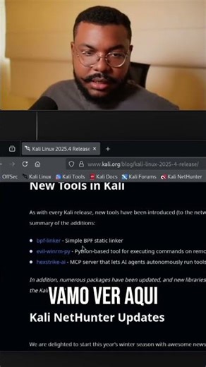 Kali Linux Novas Ferramentas: BPF Linker e EvWinRM Python! #shorts