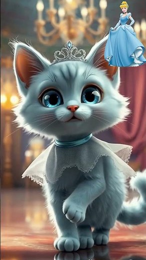 Disney Princesses Reimagined as Adorable Kittens! 🐱✨ #disney #disneyprincess #elsa