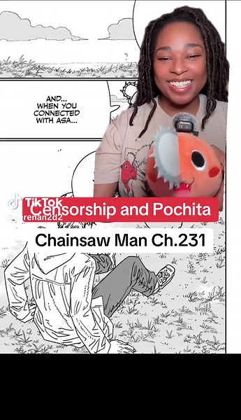 Rivisionism and Censorship with Makima and Pochita #denji #chainsawman #fujimoto#greenscreen