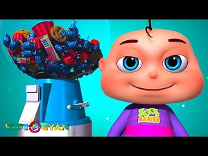 Zool Babies Playing With Ball Machines | Fun Kids Songs | Videogyan 3D Rhymes