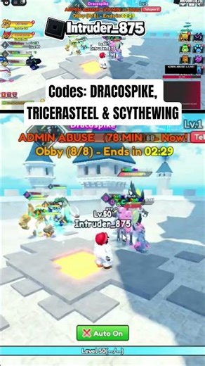 Catch A Monster - New codes | #roblox #catchamonster #newdinoisland