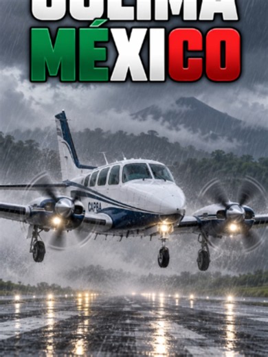 Aterrizaje EXTREMO en Colima bajo lluvia torrencial 🌧️✈️ La pista apenas se distinguía entre la lluvia y la baja visibilidad. Llevamos el Beechcraft Baron G58 hasta Colima en una aproximación donde cualquier corrección podía cambiar el resultado. ¿Tú habrías continuado o te ibas al aire? Simulación de vuelo en Microsoft Flight Simulator 2024. #Aviación #FlightSimulator #BaronG58 #Colima