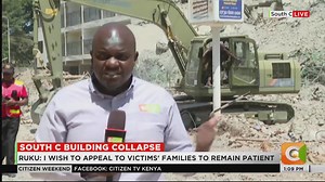 13K views · 288 reactions | South C building collapse: Search and rescue mission for two missing people continues. Families cling to hope as rescue team combs through rubble. Fourteen-storey building under construction collapsed Friday Ruku: I appeal to victims' families to stay patient #CitizenWeekend | Citizen TV Kenya | Facebook