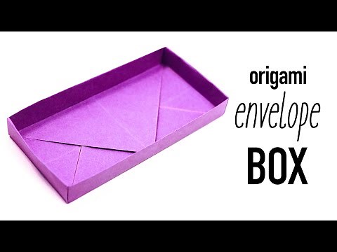 Origami Shallow Rectangular Box Tutorial - DIY - Paper Kawaii