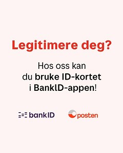 5.6K views · 12 reactions | Visste du at du kan bruke digital ID hos Posten? ✅ Sammen med BankID Norge har vi utviklet et digitalt ID-kort som du enkelt kan ha på mobilen din ‍♂️ Slik lager du digitalt ID-kort  https://www.posten.no/enklere-hverdag/digital-id-pa-posten | Posten | Facebook