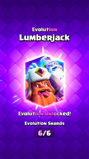 Evolution Lumberjack Unlock #clashroyale #gaming #subscribe