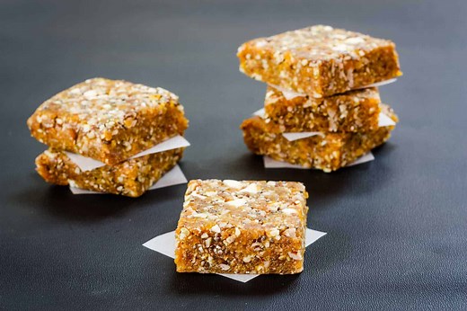 No-Bake Apricot Chia Bars - Easy Homemade Snack Bar Recipe!