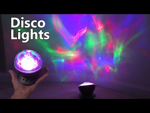DISCO Lights with LASERS and LED Party LIGHT BALL with MUSIC Sound SOAIY Projection LAMP RGB strobe