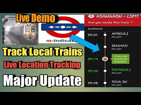 How to check local train status | m indicator new update
