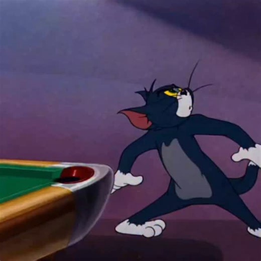 animated.chennal on Instagram: "This video is a classic scene from the iconic cartoon Tom and Jerry, specifically from the 1950 episode titled "Cue Ball Cat." In this segment, Tom and Jerry take their rivalry to the pool table, turning a standard game of billiards into a chaotic and creative battleground. Key Highlights from the Clip: • Creative Weaponry: Tom uses pool cues like spears, while Jerry uses the table's bridge and the balls themselves to outsmart him. • Visual Gags: Typical of the er