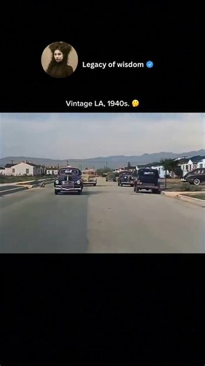Legacy of wisdom on Instagram: "Los Angeles in the 1940s was a city in motion, yet life felt simpler and slower. The streets were lined with gleaming vintage cars — Fords, Chevrolets, and Studebakers — their chrome details catching the California sun. People strolled in neatly pressed clothes, stopping by diners, movie theaters, or corner shops, while swing music floated from open windows and radios. It was a time when neighborhoods felt close-knit and Hollywood’s golden age sparkled in the dist