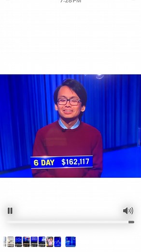6 days Jeopardy Champion is still Paolo Pasco #jeopardy #winner #champion #competition #everyone #highlight #follower #followers #highlights #everyonefollowers #usa #friends | Restita Cueco