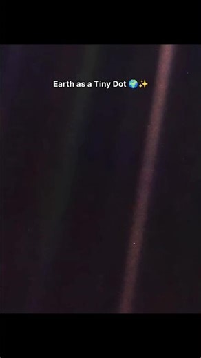 Earth as a Tiny Dot 🌍✨.