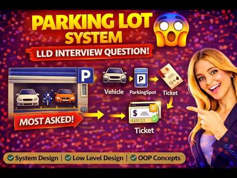 Parking Lot System Design 🔥 | LLD Interview Question Explained Step-by-Step
