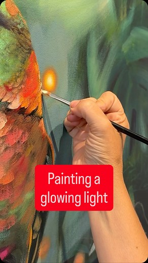 8.1K views · 440 reactions | Painting a glowing light is super easy with oil paint. Here’s how! . . . #artprocess #artistsofinstagram #arttutorial | Milan Art Institute | Facebook