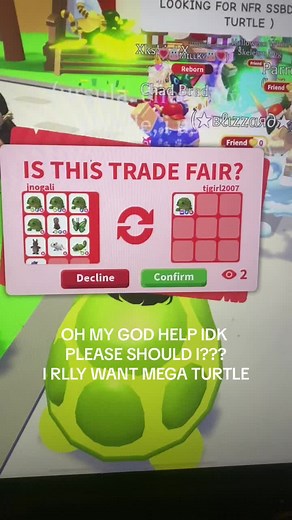 Trading for Mega Turtle in Adopt Me on Roblox