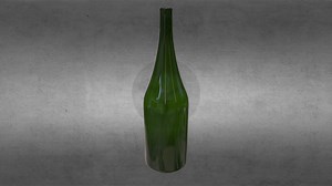 Wine Bottle Burgundy Style - Download Free 3D model by n30hrtgdv