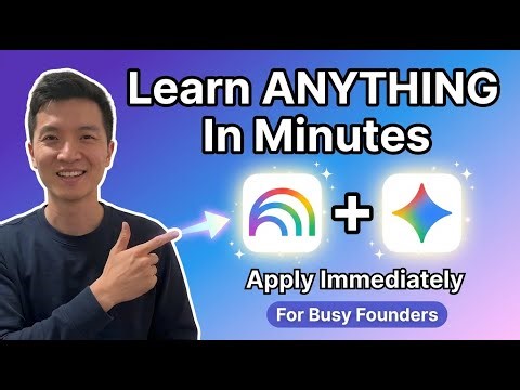 Learn Anything in Minutes & Apply It to Your Business (NotebookLM + Gemini)