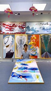 250K views · 2.1K reactions | Crystal porcelain painting wall clock,...