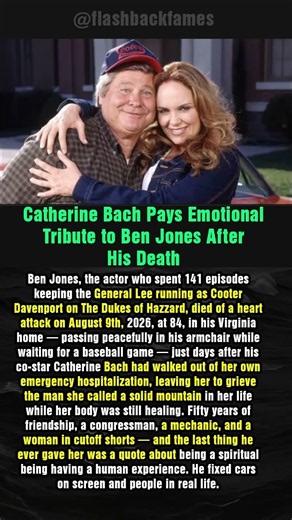 Catherine Bach Pays Emotional Tribute to Ben Jones After His Death #shorts