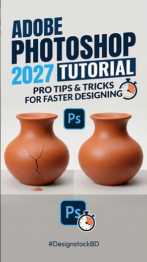 Adobe Photoshop 2027 Tutorial | 20 Pro Tips & Tricks for Faster Designing | #DesignstockBD