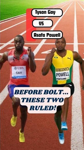Tyson Gay VS Asafa Powell #Top 5 Fastest Men #trackandfield #tysongay #asafapowell