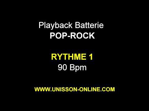 Drum Backing Track I Pop-Rock I Rythme 1 - 90 Bpm I Playback batterie