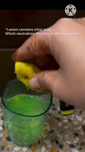 🧪Can Lemon Erase a Highlighter? 😱 Mind-Blowing Fun Science Trick!#funscienceexperiment#curiousminds