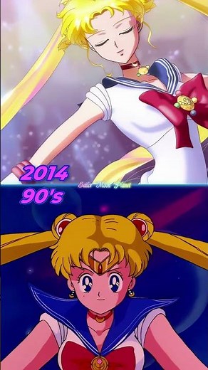 Sailor Moon 90's Vs Sailor Moon Crystal | Moon Prism Power, Make Up! #sailormoon #sailormooncrystal