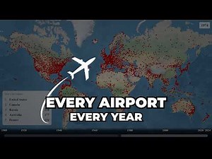 Every Airport Ever Built (1909-2024) | Animated Map