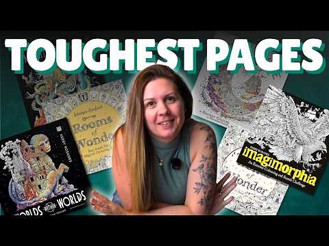 Ranking My Most CHALLENGING Completed Coloring Pages!