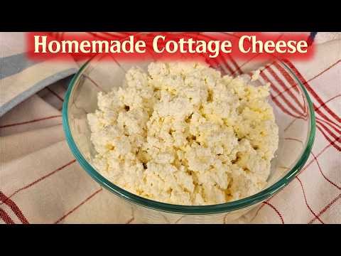 How To Make Lactose Free Cottage Cheese (Or Regular Cottage Cheese) - 4 Ingredients | Easy Recipe