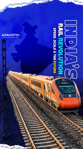 𝐈𝐧𝐝𝐢𝐚’𝐬 𝐑𝐚𝐢𝐥 𝐑𝐞𝐯𝐨𝐥𝐮𝐭𝐢𝐨𝐧 | 𝐒𝐩𝐞𝐞𝐝, 𝐒𝐜𝐚𝐥𝐞 & 𝐓𝐡𝐞 𝐅𝐮𝐭𝐮𝐫𝐞 | 𝐑𝐚𝐢𝐥𝐌𝐢𝐭𝐫𝐚 Indian Railways is entering its biggest modernization era ever. From massive track expansion and full electrification to next-gen trains like Vande Bharat, Amrit Bharat & Namo Bharat - India’s rail network is transforming at record speed. Watch the full video for more insights! Stay tuned with 𝐑𝐚𝐢𝐥𝐌𝐢𝐭𝐫𝐚 for the latest railway news & train updates. Download the app or visit our